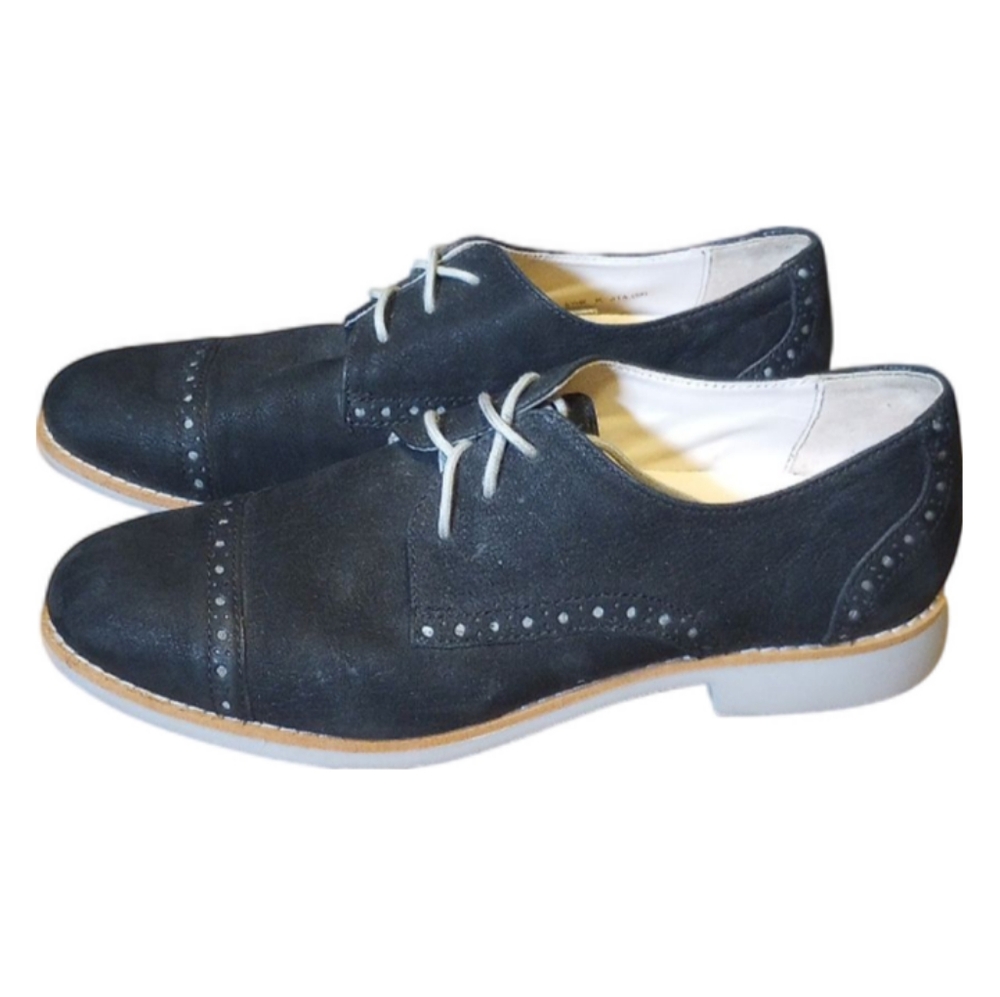 Cole Haan Women's Black Suede Oxfords